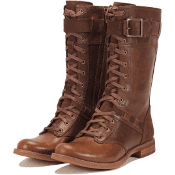 Timberland Shoes - Timberland Savin Hill Brown Combat Boots Sz 7.5